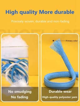 Original Classic Shoelaces Semicircle Thickened Polyester Shoe laces Basketball ShoeLace Non slip Sports Laces 1Pair