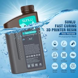 SUNLU 10KG ABS-Like/ Standard / Water-Wash/PA-Like/ 14K High Precision Resin 405nm Rapid UV-Curing Photopolymer Resin 1KG/Bottle