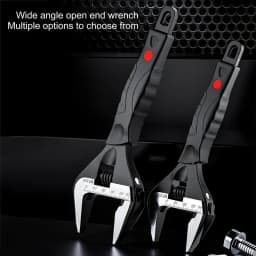 Adjustable Crescent Wrench Crescent Shape Stainless Steel Wrenches Kitchen Basin Wrench Tool Shifter Spanner Sink Tools Wrench
