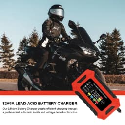 Battery Chargers 12V Smart 6A Battery Maintainer Battery Minder With Temperature Compensation For Motorcycle Car Lawn Mower Boat