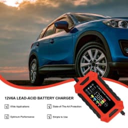 Battery Chargers 12V Smart 6A Battery Maintainer Battery Minder With Temperature Compensation For Motorcycle Car Lawn Mower Boat