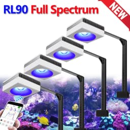 PopBloom-Marine Aquarium LED Lighting Smart Saltwater LED Aquarium Lamp for Reef Coral Fish Tank Lamp,180-240cm,WiFi-App Control