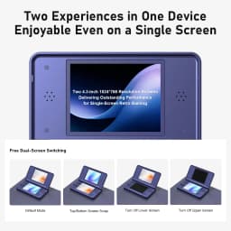 Anbernic RG DS Plus Portable Handheld Game Console Dual Screen 4.3 Inch IPS Retro Gaming Emulator With 4000mAh Battery Streaming
