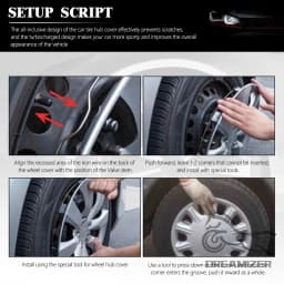 4PCS Hub Cap Performance Replacement Wheel Cap Automobile Full Rim For Universal 15 Inch Rim Size Car Car Wheel Wall Decor
