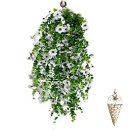 Butterfly Orchid Artificial Flowers Wall Orchid Bunches Fake Flowers String UV Resistant Fake Silk Orchid Decorative Garland