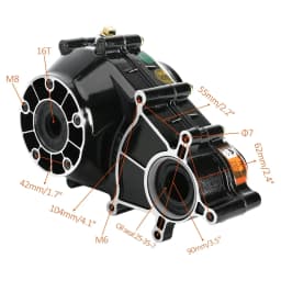 30“ 34” 40“Differential Rear Axle or 48V 1000W/72V 1500W Electric Differential Brushless Motor for Go Kart Golf Cart ATV Quad