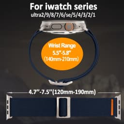 Nylon Strap For Apple Watch ultra Band 49mm 45mm 44mm 40mm 41mm 42mm 38mm adjustable Bracelet correa iwatch Serie 9 3 5 6 7 8 SE