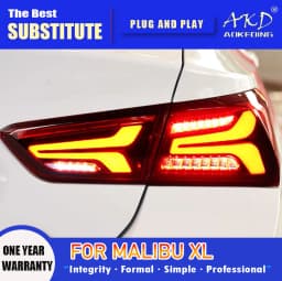AKD Tail Lamp for Chevrolet Malibu XL LED Tail Light 2016-2022 Malibu XL Rear Fog Brake Turn Signal Automotive Accessories