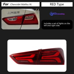 AKD Tail Lamp for Chevrolet Malibu XL LED Tail Light 2016-2022 Malibu XL Rear Fog Brake Turn Signal Automotive Accessories