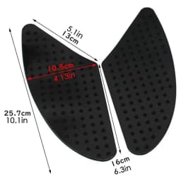 Motorcycle Tank Pad 2pcs Tank Pad Protector Fashionable Anti-Slip Rubber Tank Grips Motorcycle For Boyfriend Father Husband