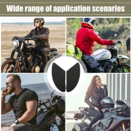 Motorcycle Tank Pad 2pcs Tank Pad Protector Fashionable Anti-Slip Rubber Tank Grips Motorcycle For Boyfriend Father Husband