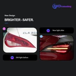 AKD Tail Lamp for BENZ W117 CLA LED Tail Light 2013-2019 CLA180 CLA220 CLA260 Rear Fog Brake Turn Signal Automotive Accessories