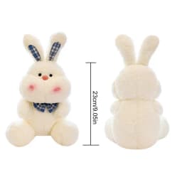 Bunny Plush Stuffed Animal Rabbit Doll Stuffed Plushies Toy Skin Friendly Rabbit Stuffed Animal Plushies Toy For Bedroom Dining