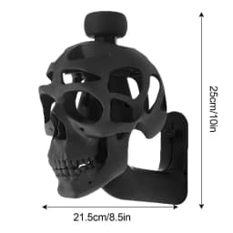 3D Skull Helmet Display Package Motorcycle Helmet Skull Rack Creative Helmet Holder Gift for A Cyclist Motorcyclist or Cyclist