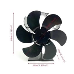 Heat Powered Stove Fan 6 Leaves Circulating Warm Air Fireplace Fan Quiet Non Electric Thermoelectric Wood Stove Fan