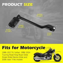 Motorcycle Left Front Rear Gear Shift Shifter Lever Pedal Peg For Harley Touring FL Softail Trike 1988-2020 Trike 08-2018