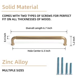 Goo-Ki 320mm Hole Center Champagne Bronze Cabinet Pulls for Furniture Zinc Alloy  Black Kitchen Drawer Pulls Drawer Handles
