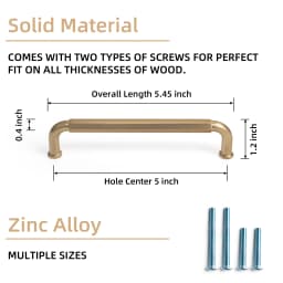 Goo-Ki 320mm Hole Center Champagne Bronze Cabinet Pulls for Furniture Zinc Alloy  Black Kitchen Drawer Pulls Drawer Handles