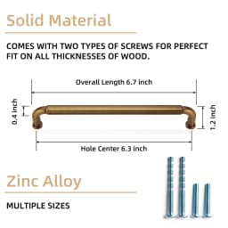 Goo-Ki 320mm Hole Center Champagne Bronze Cabinet Pulls for Furniture Zinc Alloy  Black Kitchen Drawer Pulls Drawer Handles