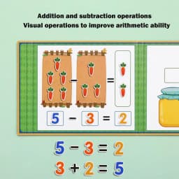 Magnetic Math Counting Math Games for Kids Kindergarten Math Activity Set Math Teaching Toys for Kids Kindergarten Preschool