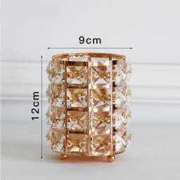 1PC Crystal Makeup Brush Manicure Tool Storage Box Shining Glass Decoration Beauty Makeup Brush Cosmetic Pen Holder Brush