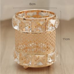 1PC Crystal Makeup Brush Manicure Tool Storage Box Shining Glass Decoration Beauty Makeup Brush Cosmetic Pen Holder Brush