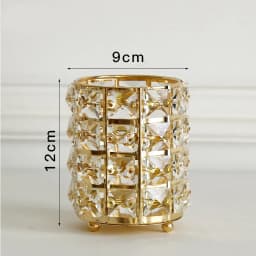 1PC Crystal Makeup Brush Manicure Tool Storage Box Shining Glass Decoration Beauty Makeup Brush Cosmetic Pen Holder Brush
