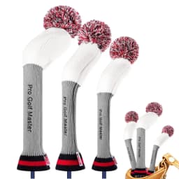 Driver Fairway Hybrid Pom Pom Cover Soft Club Head Covers Knit Headcover Long Neck Lightweight Protection Golf Head Covers For