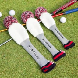 Driver Fairway Hybrid Pom Pom Cover Soft Club Head Covers Knit Headcover Long Neck Lightweight Protection Golf Head Covers For
