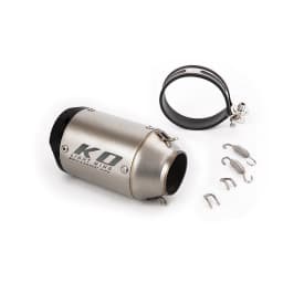 Universal 51MM Motorcycle Bike Exhaust Muffler Pipe Silencer Without DB Killer Stainless Steel/Matte Real Carbon Fiber Black