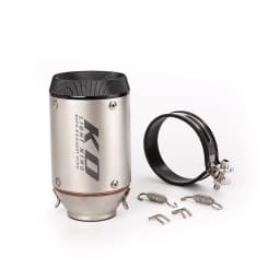 Universal 51MM Motorcycle Bike Exhaust Muffler Pipe Silencer Without DB Killer Stainless Steel/Matte Real Carbon Fiber Black