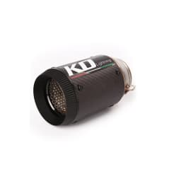 Universal 51MM Motorcycle Bike Exhaust Muffler Pipe Silencer Without DB Killer Stainless Steel/Matte Real Carbon Fiber Black