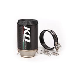 Universal 51MM Motorcycle Bike Exhaust Muffler Pipe Silencer Without DB Killer Stainless Steel/Matte Real Carbon Fiber Black