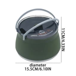Foldable Coffee Pot Camping Silicone Coffee Pot Portable Hiking Camping Kettle Foldable Travel Kettle Pot For Outdoor Camping