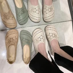 Soft Sole Leather Shoes Soft Flat Bottom Loafers Soft Flat Bottom Loafers Leisure Slip-on Corrective Breathable Flats PU Leather