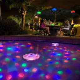 Floating Pool Lights Hut Tub Lights Battery Powered RGB Waterproof Multicolor Pool Hut Tub Lights For Bathtub Shower