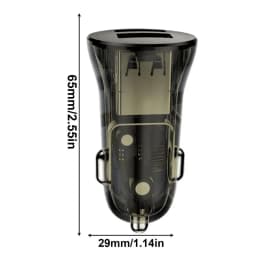 Metal 48w Car Charger Fast 48w Charger Adapter Double Type-C And USB-A Port 48w Cell Phone Car Charger For Cars Trucks Suvs Auto