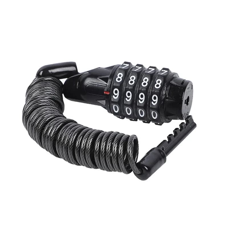 Bicycle Lock Code Key Locks Bike Cycling Password Combination Security Steel Wire Locks Bicycle Accessories Multicolor