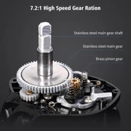 Metal Fishing Reel Black Metal Fishing Reel Lightweight Fishing Accessories User Friendly Fishing Reel For Fishing Enthusiast