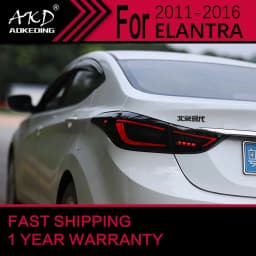 Car Lights for Hyundai Elantra LED Tail Light 2011-2016 Elantra Rear Stop Lamp Brake Signal DRL Reverse Automotive Accessories
