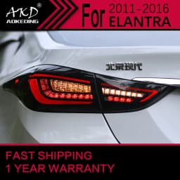 Car Lights for Hyundai Elantra LED Tail Light 2011-2016 Elantra Rear Stop Lamp Brake Signal DRL Reverse Automotive Accessories