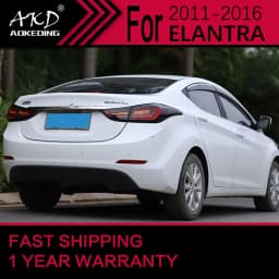 Car Lights for Hyundai Elantra LED Tail Light 2011-2016 Elantra Rear Stop Lamp Brake Signal DRL Reverse Automotive Accessories