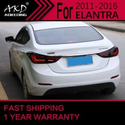 Car Lights for Hyundai Elantra LED Tail Light 2011-2016 Elantra Rear Stop Lamp Brake Signal DRL Reverse Automotive Accessories