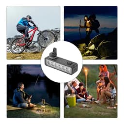 Bicycle Light Bell 6 Lamp Beads Road Bike Lights Front 500 Lumens Night Riding Headlight High-Brightness 120 DB Bell Speaker