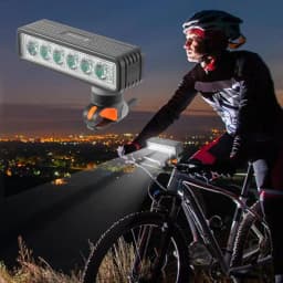 Bicycle Light Bell 6 Lamp Beads Road Bike Lights Front 500 Lumens Night Riding Headlight High-Brightness 120 DB Bell Speaker
