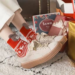 Cotton Christmas Sport Socks Christmas Decoration For Home Christmas Ornament Xmas Gifts Navidad Natal 2025 Decor Socks New Year