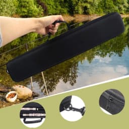 Fishing Rod Case Waterproof Portable Fishing Gear Bag Fishing Gear Storage Fishing Reel Tackle Storage Bag Comfortable Handle