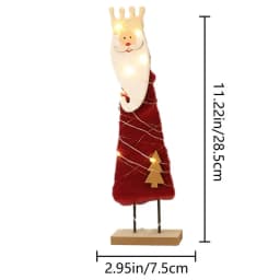 Wool Felt Christmas Tree Creative Wood Base Desktop Figurine Winter Crafts Layout Supplies Artificial Tabletop Decorations For