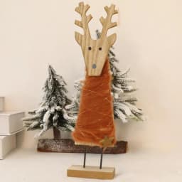 Wool Felt Christmas Tree Creative Wood Base Desktop Figurine Winter Crafts Layout Supplies Artificial Tabletop Decorations For