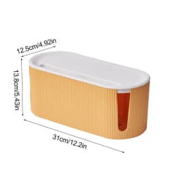 Cord Organizer Box Cord Management Box Household Cable Wire Box Hider Desktop Cord Storage For Hiding Power Strips And